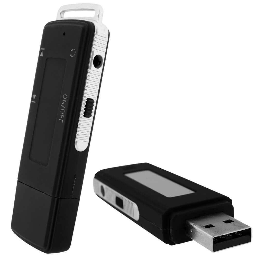 Pen Drive Espião Gravador de Voz, Grava 12 Dias